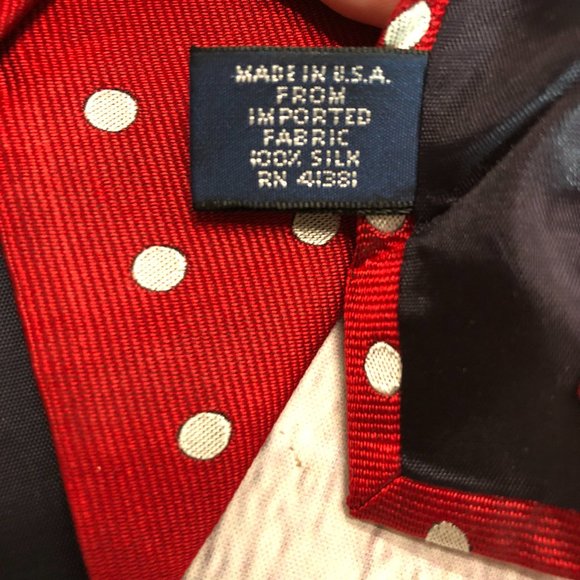 🛍🛍SOLD polo ralph lauren deep red neck tie - Picture 6 of 7